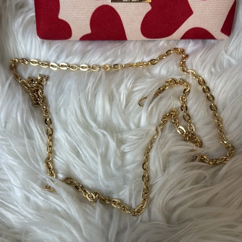 MIU MIU Red Heart Cosmetic Pouch / Bag With Chain NEW GWP - Picture 3 of 7